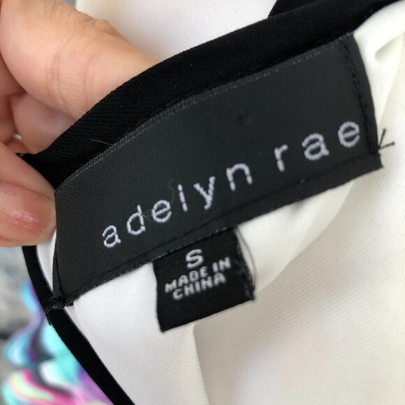 Adelyn Rae Sleeveless Watercolor Fit and Flare Mini Cocktail Dress Size S - Picture 6 of 12